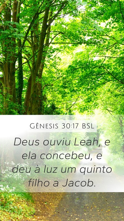 Gênesis 30:17 BSL Bible Verse Image