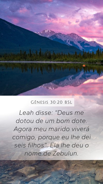 Gênesis 30:20 BSL Bible Verse Image