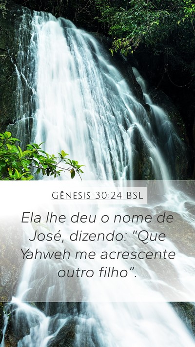 Gênesis 30:24 BSL Bible Verse Image