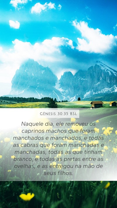 Gênesis 30:35 BSL Bible Verse Image