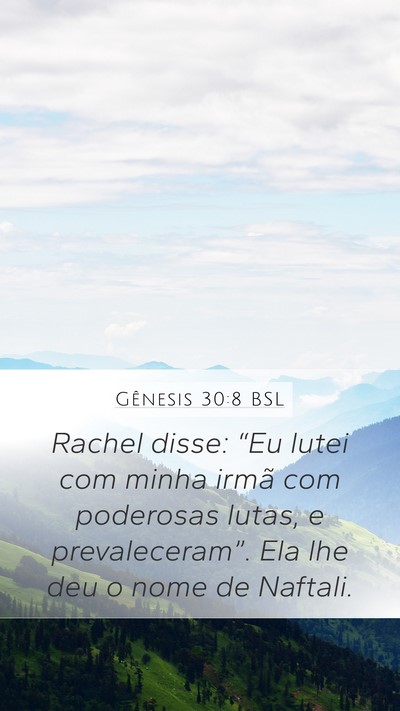 Gênesis 30:8 BSL Bible Verse Image