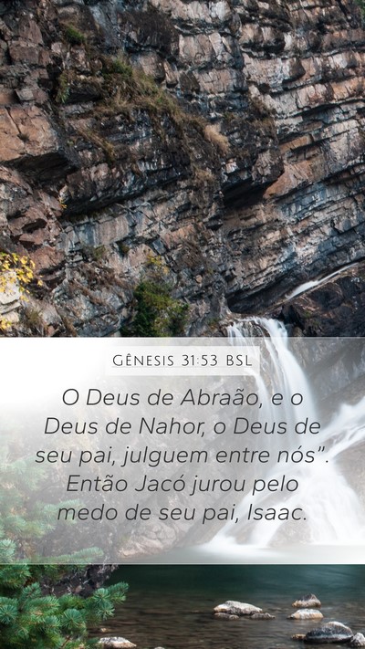 Gênesis 31:53 BSL Bible Verse Image