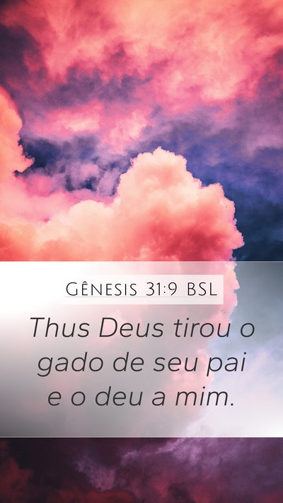 Gênesis 31:9 BSL Bible Verse Image