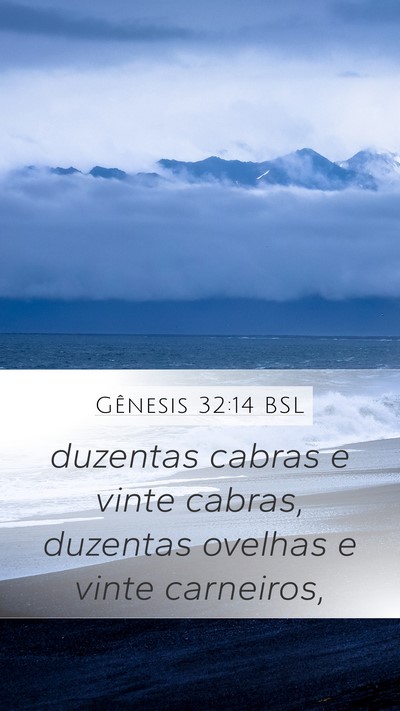 Gênesis 32:14 BSL Mobile Phone Wallpaper - duzentas cabras e vinte cabras, duzentas ovelhas - Mobile Bible Verse Wallpaper