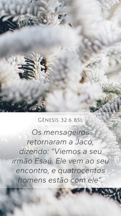 Gênesis 32:6 BSL Bible Verse Image