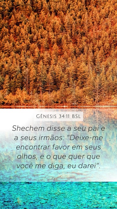 Gênesis 34:11 BSL Bible Verse Image