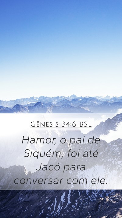 Gênesis 34:6 BSL Bible Verse Image