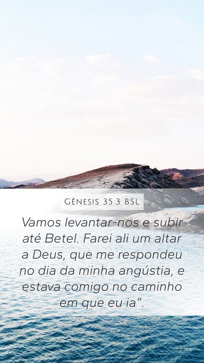 Gênesis 35:3 BSL Bible Verse Image