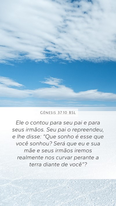 Gênesis 37:10 BSL Bible Verse Image