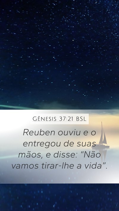 Gênesis 37:21 BSL Bible Verse Image