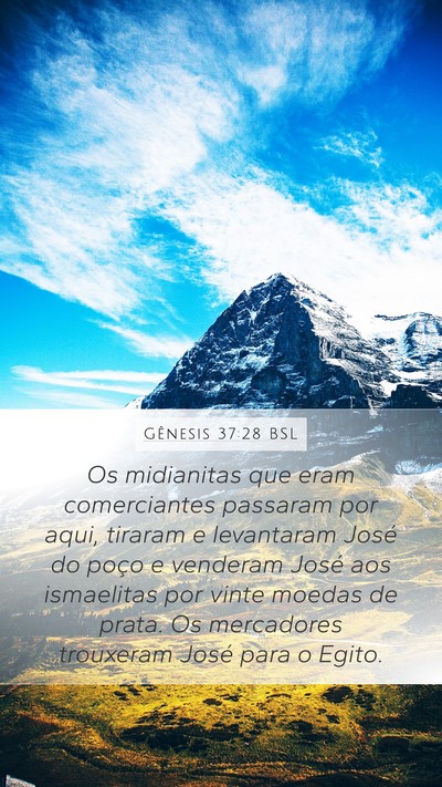 Gênesis 37:28 BSL Bible Verse Image
