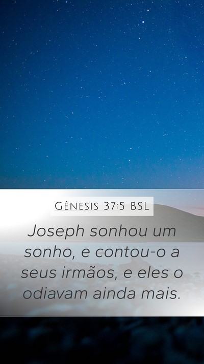 Gênesis 37:5 BSL Bible Verse Image