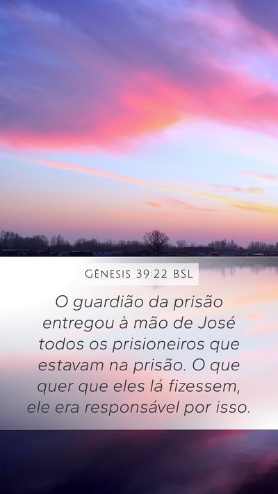 Gênesis 39:22 BSL Bible Verse Image