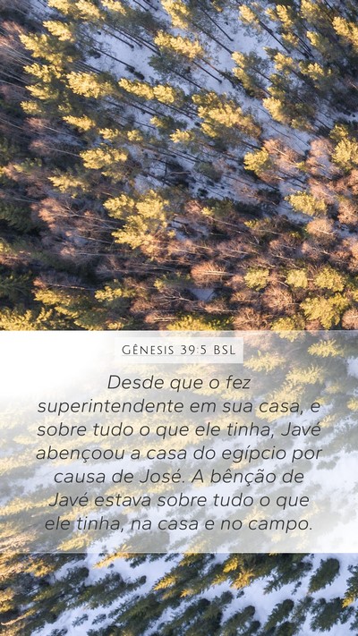 Gênesis 39:5 BSL Bible Verse Image