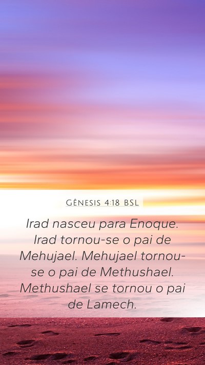 Gênesis 4:18 BSL Bible Verse Image