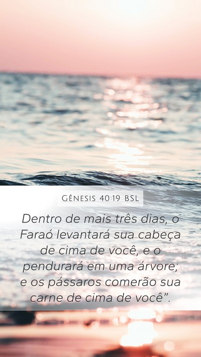 Gênesis 40:19 BSL Bible Verse Image