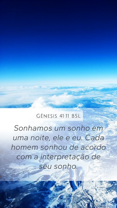 Gênesis 41:11 BSL Bible Verse Image