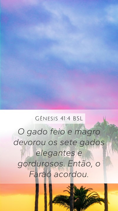 Gênesis 41:4 BSL Bible Verse Image