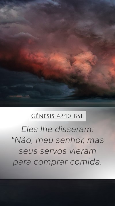 Gênesis 42:10 BSL Bible Verse Image