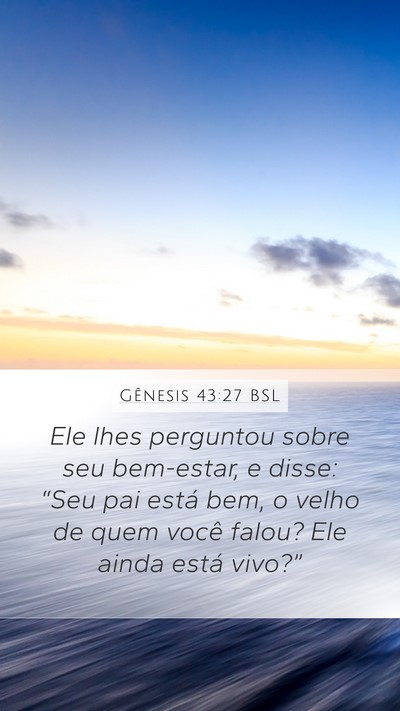 Gênesis 43:27 BSL Bible Verse Image