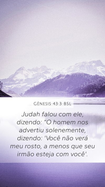 Gênesis 43:3 BSL Bible Verse Image