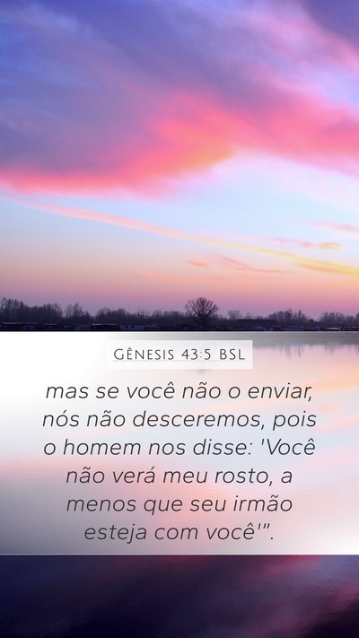 Gênesis 43:5 BSL Bible Verse Image