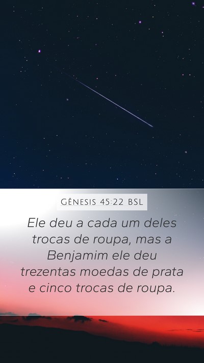 Gênesis 45:22 BSL Bible Verse Image