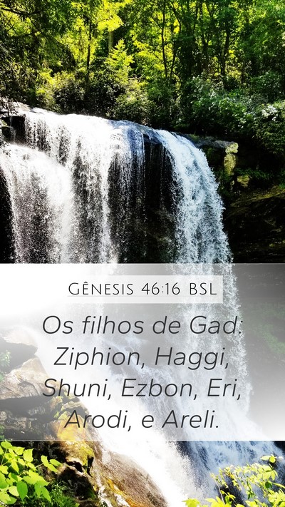 Gênesis 46:16 BSL Bible Verse Image