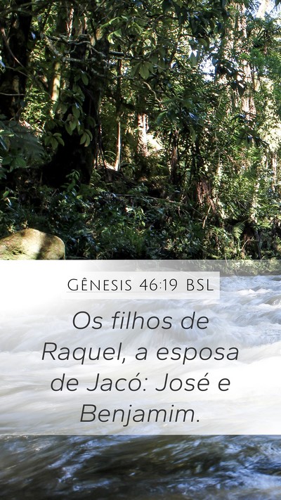 Gênesis 46:19 BSL Bible Verse Image