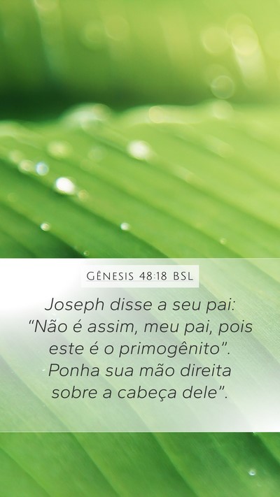 Gênesis 48:18 BSL Bible Verse Image