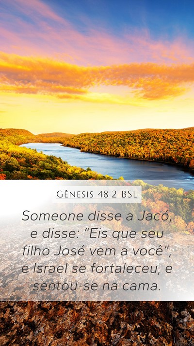 Gênesis 48:2 BSL Bible Verse Image