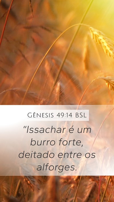 Gênesis 49:14 BSL Bible Verse Image