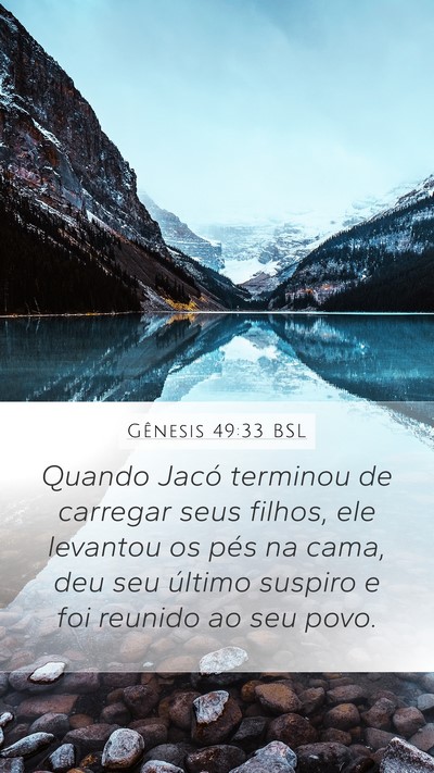 Gênesis 49:33 BSL Bible Verse Image