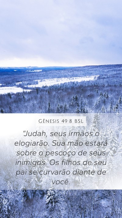 Gênesis 49:8 BSL Bible Verse Image