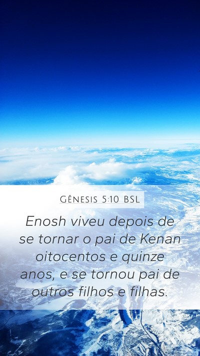 Gênesis 5:10 BSL Bible Verse Image