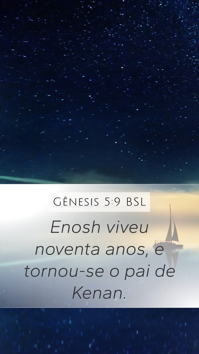 Gênesis 5:9 BSL Bible Verse Image