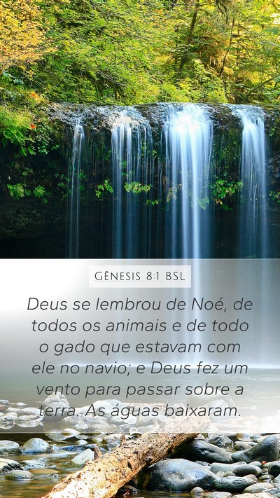 Gênesis 8:1 BSL Bible Verse Image