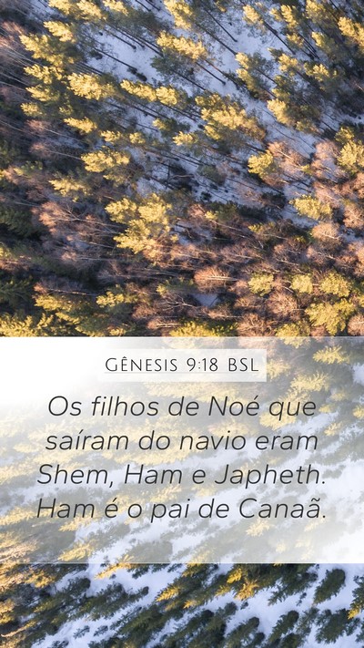 Gênesis 9:18 BSL Bible Verse Image