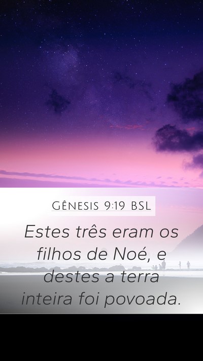 Gênesis 9:19 BSL Bible Verse Image