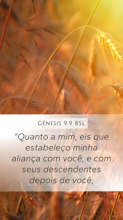Gênesis 9:9 BSL Bible Verse Image