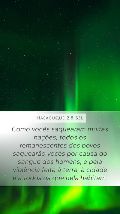 Habacuque 2:8 BSL Bible Verse Image