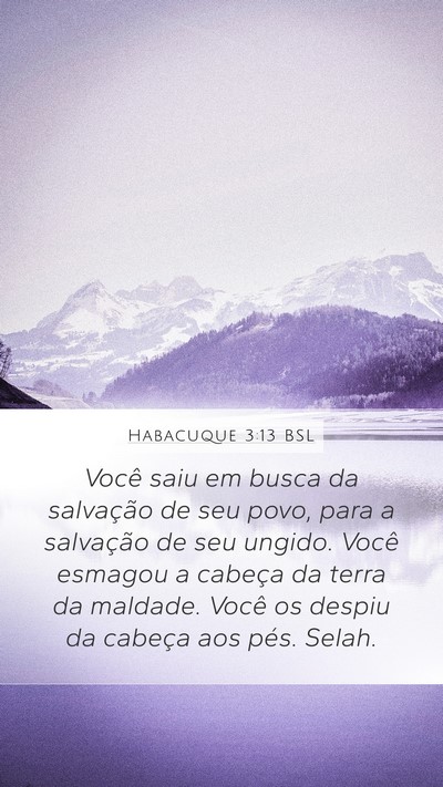Habacuque 3:13 BSL Bible Verse Image