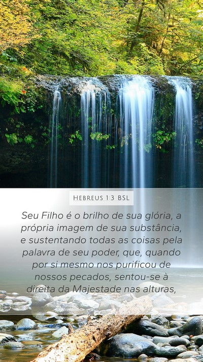 Hebreus 1:3 BSL Bible Verse Image