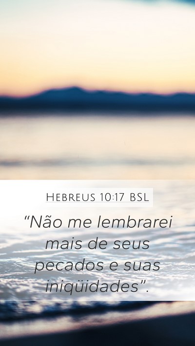 Hebreus 10:17 BSL Bible Verse Image