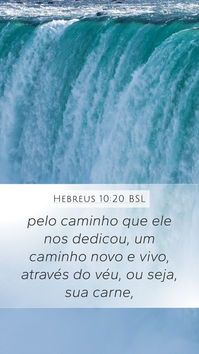 Hebreus 10:20 BSL Bible Verse Image