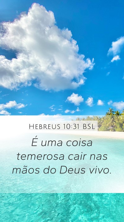 Hebreus 10:31 BSL Bible Verse Image