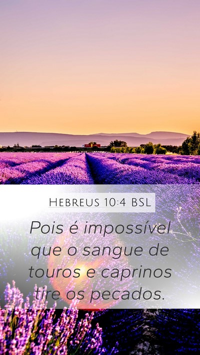 Hebreus 10:4 BSL Bible Verse Image
