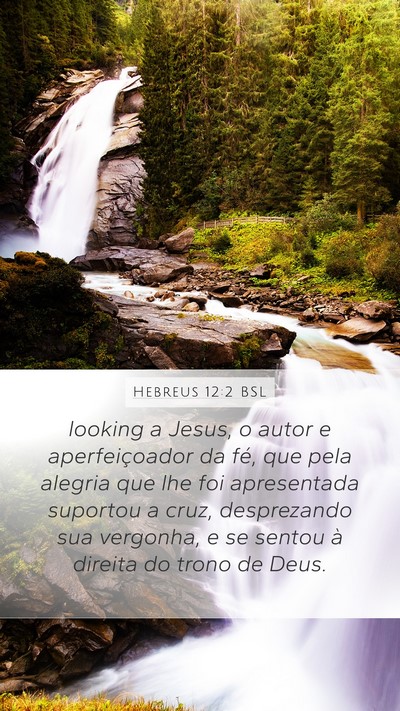 Hebreus 12:2 BSL Bible Verse Image