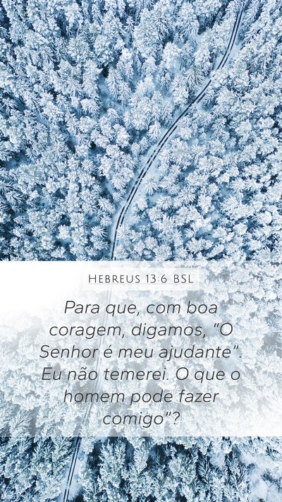 Hebreus 13:6 BSL Bible Verse Image