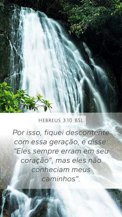 Hebreus 3:10 BSL Bible Verse Image